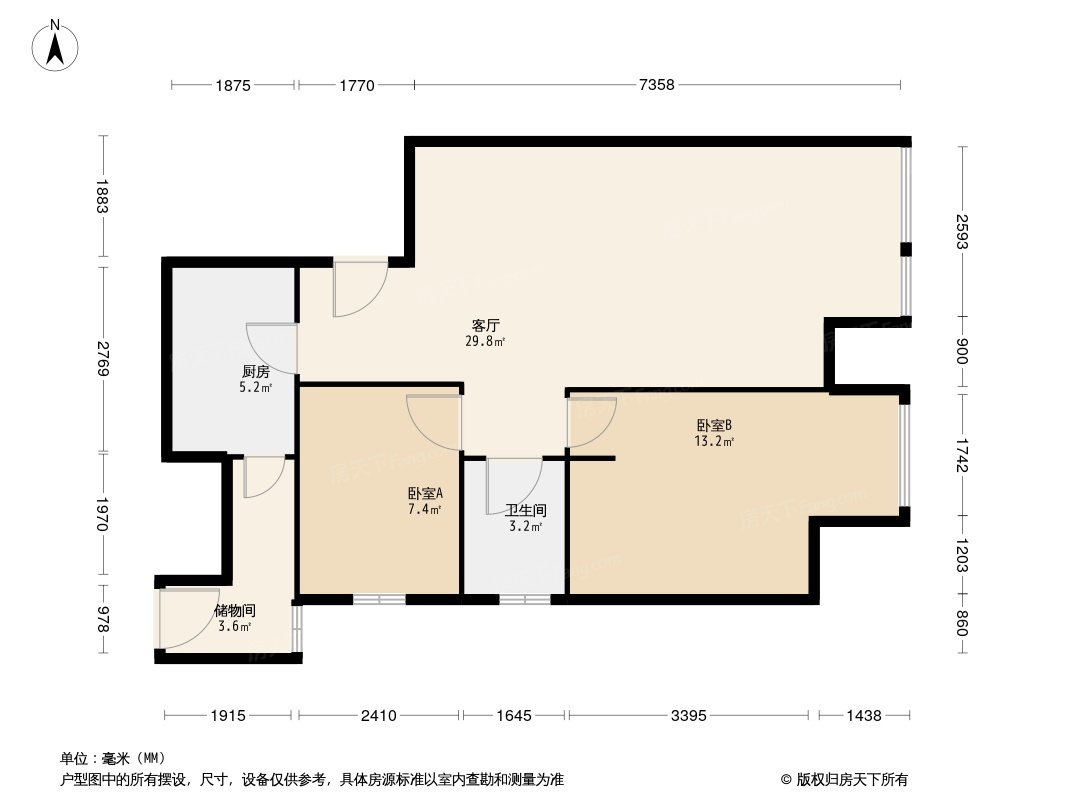 户型图1/2