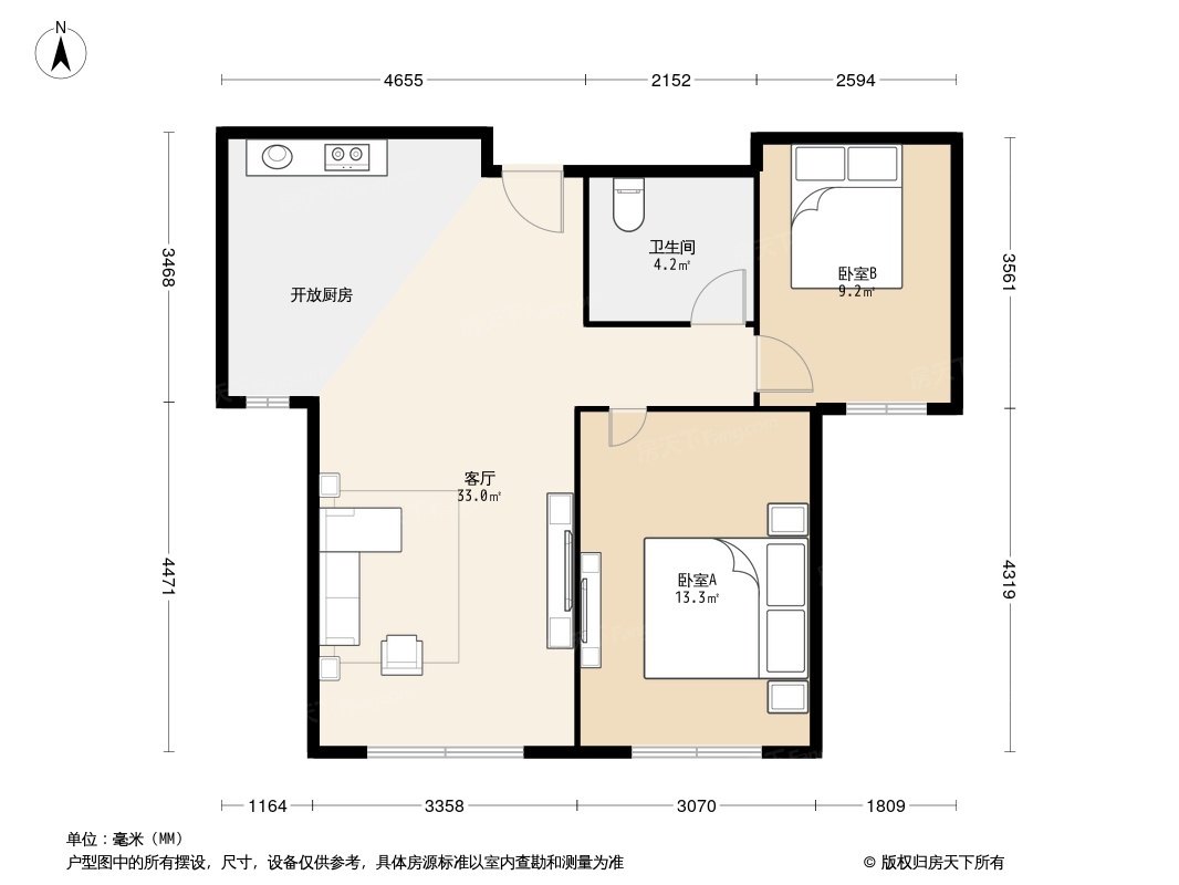 户型图1/2