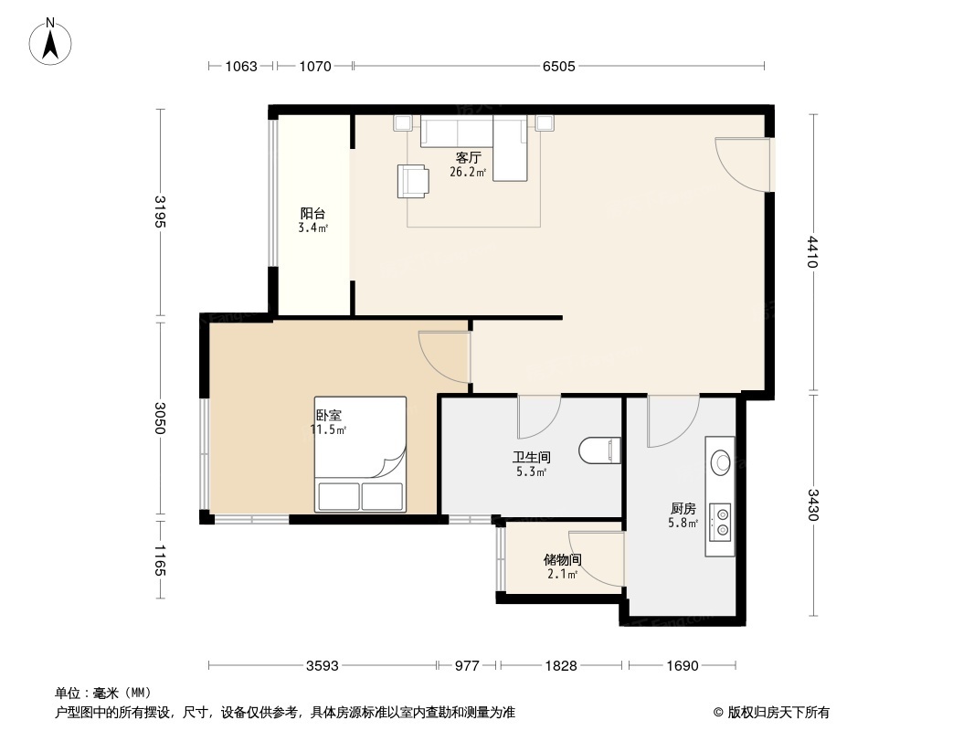 户型图1/2