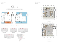 棠荣府5室2厅1厨4卫建面175.86㎡