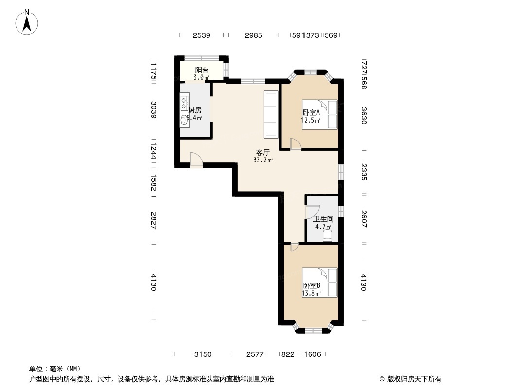 户型图1/2