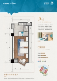 大理外滩名著1室1厨1卫建面54.11㎡