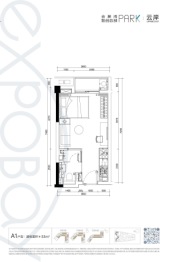 会展湾云岸建面33.00㎡