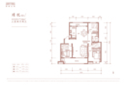 君悦上府3室2厅1厨2卫建面146.00㎡