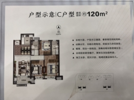 宏程国际广场3室2厅1厨2卫建面120.00㎡