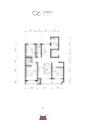 瑞祥华府3室2厅1厨2卫建面136.00㎡