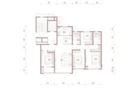 海信·璞悦4室2厅1厨2卫建面154.00㎡