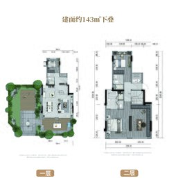 万科·四季都会4室2厅1厨4卫建面143.00㎡