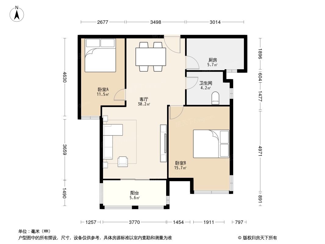 户型图1/2