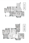 建面396㎡复式户型图