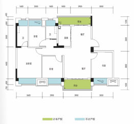 忠州碧桂园4室2厅1厨2卫建面115.00㎡