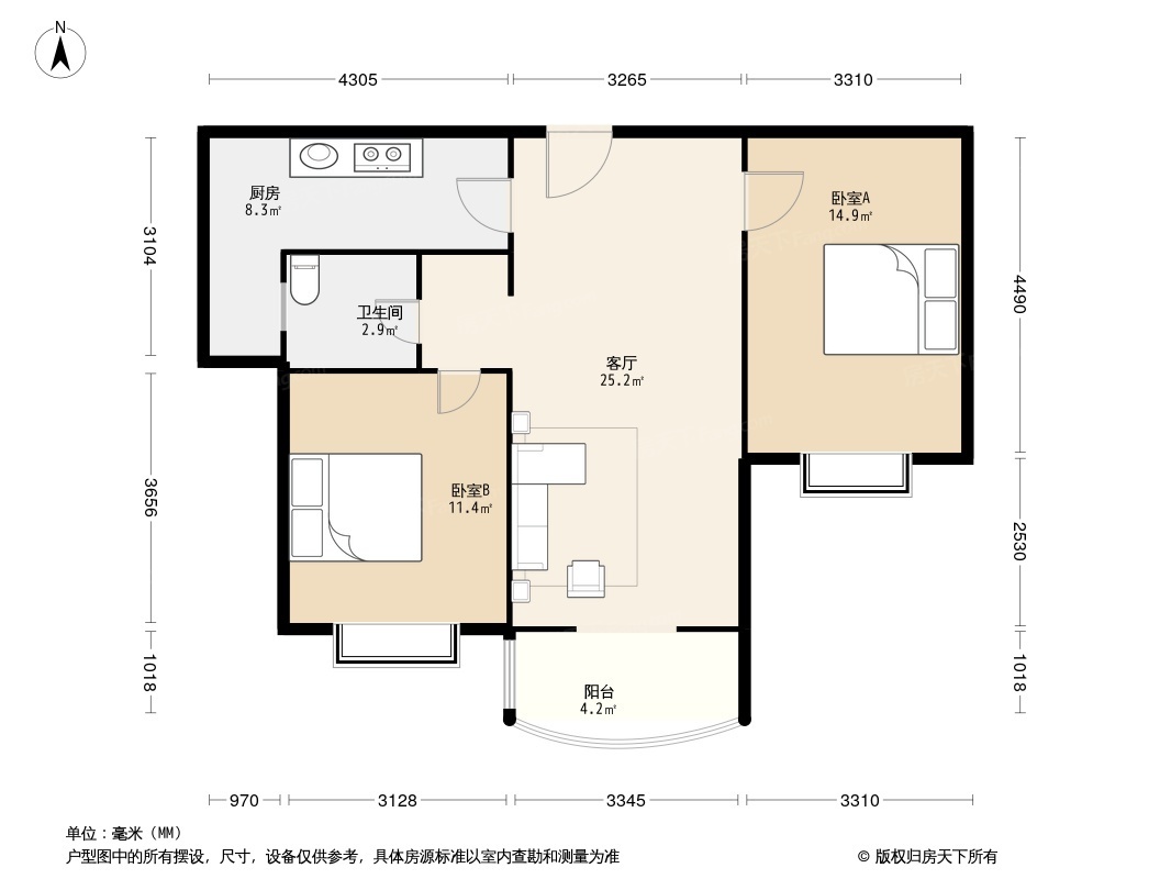 户型图1/2