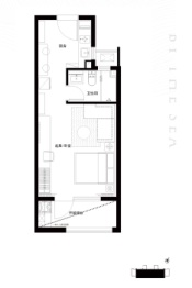 拉唯那1室1厨1卫建面46.00㎡