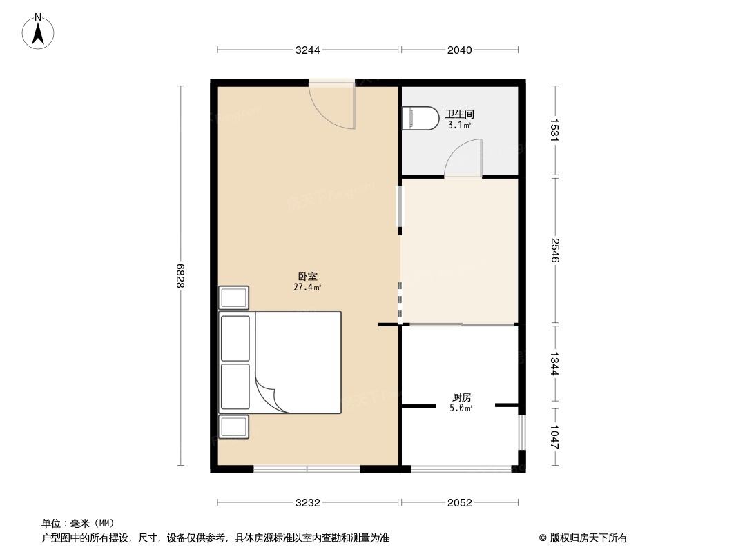 户型图1/2