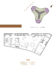 武汉绿地中心2室2厅1厨3卫建面276.00㎡