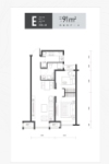 合祥园高层标准层E户型91㎡