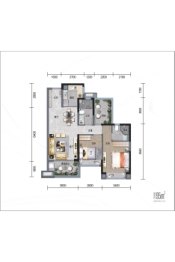 四会中集智谷3室2厅1厨2卫建面95.00㎡