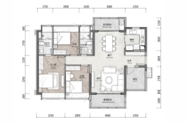 时代印记3室2厅1厨2卫建面116.00㎡