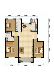 津成幸福里3室2厅1厨2卫建面138.49㎡