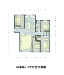 仁恒·公园世纪4室2厅1厨2卫建面187.00㎡