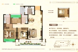 新城吾悦和府3室2厅1厨2卫建面121.00㎡