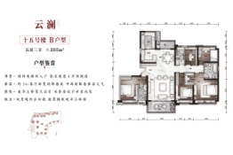 碧桂园云顶5室2厅1厨3卫建面205.00㎡