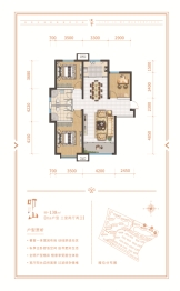 宝湖天脊3室2厅1厨2卫建面138.00㎡