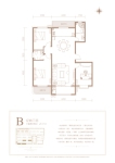 B户型建面约127平