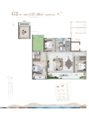 邦泰玖宸府4室2厅1厨2卫建面137.00㎡