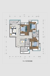 兴华名城3室2厅1厨2卫建面129.00㎡