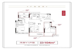 文德艺墅2室2厅1厨1卫建面1.00㎡