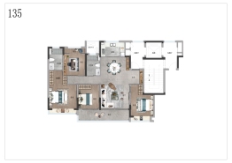 阳光城·檀境4室2厅1厨2卫建面138.00㎡