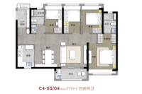 C4栋建面119㎡户型