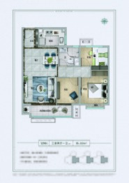 碧桂园凤凰湾3室2厅1厨1卫建面89.00㎡