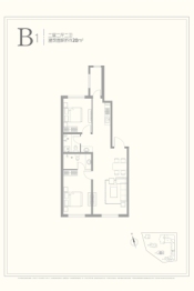 城芯壹品2室2厅1厨2卫建面120.00㎡