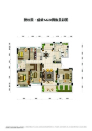 碧桂园·盛棠6室2厅1厨4卫建面270.00㎡