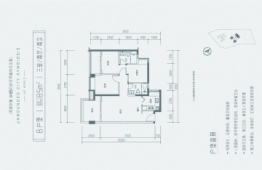 盛荟城3室2厅1厨2卫建面85.00㎡