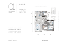 枫叶·蔚澜半岛3室2厅1厨2卫建面142.00㎡