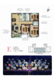 林达英冠·乐创城3室1厅1厨2卫建面109.43㎡