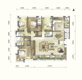 琥珀湾4室3厅2厨5卫建面330.00㎡