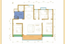 双城名都4室2厅2卫建面135.00㎡