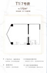 建面约172平米公寓户型