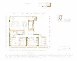 新希望天府锦麟壹品4室2厅1厨2卫建面172.00㎡