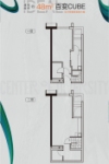 建面约48平户型