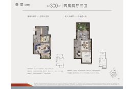 金地鸣庐府4室2厅1厨3卫建面300.0㎡