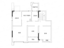 杭州北孔雀城青云学府156㎡上叠