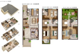 一品观园4室2厅1厨4卫建面236.11㎡