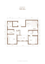 博岸名邸3室2厅1厨2卫建面126.02㎡