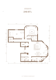 博岸名邸2室2厅1厨3卫建面249.97㎡