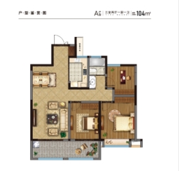 城改·移湖观邸3室2厅1厨1卫建面104.00㎡